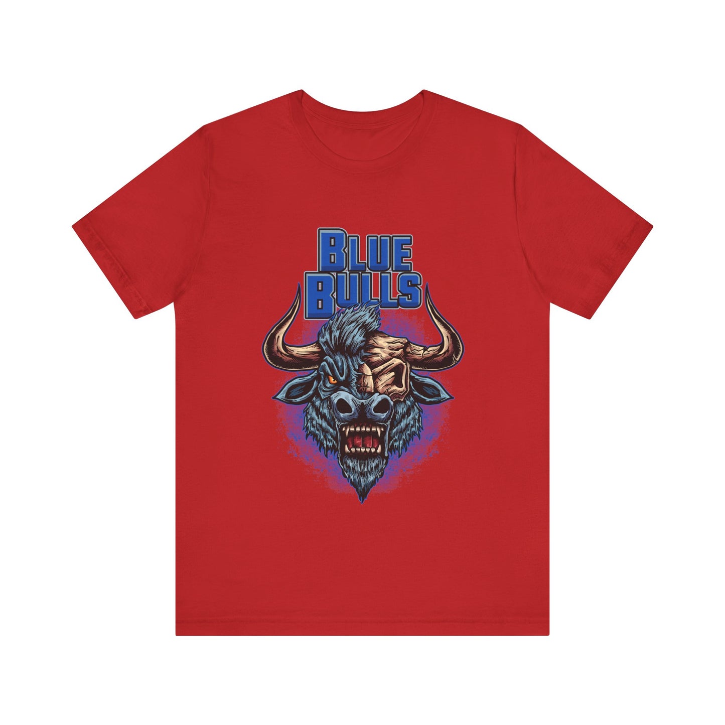 Hockey T-shirt - Blue Bulls Skull