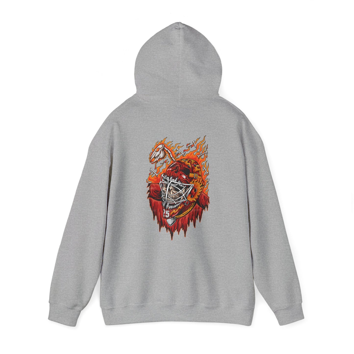 Hockey Hoodie - Markstrom Skull Flames