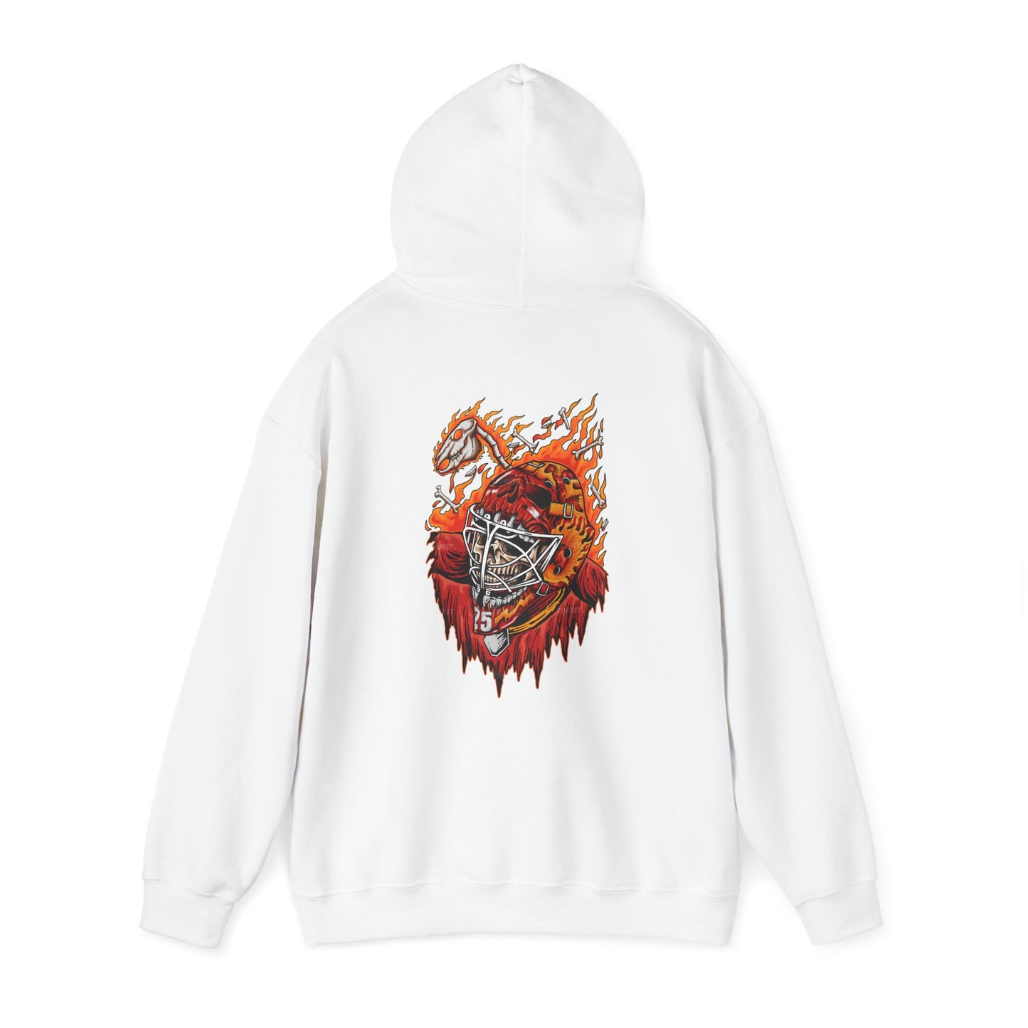 Hockey Hoodie - Markstrom Skull Flames